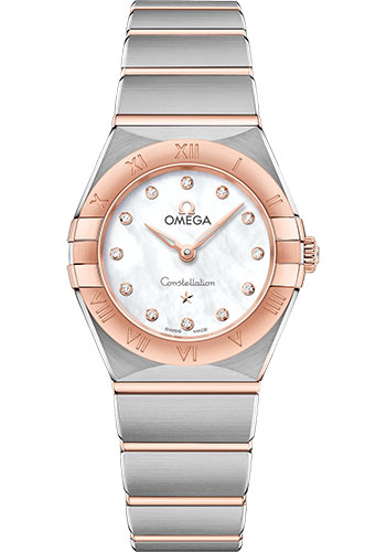 Omega Watches - Constellation Manhattan Quartz 25 mm - Steel and Sedna Gold - Style No: 131.20.25.60.55.001