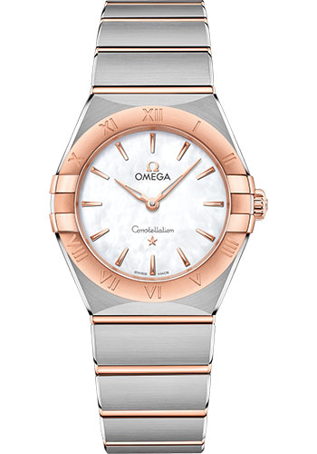 Omega Watches - Constellation Manhattan Quartz 28 mm - Steel and Sedna Gold - Style No: 131.20.28.60.05.001
