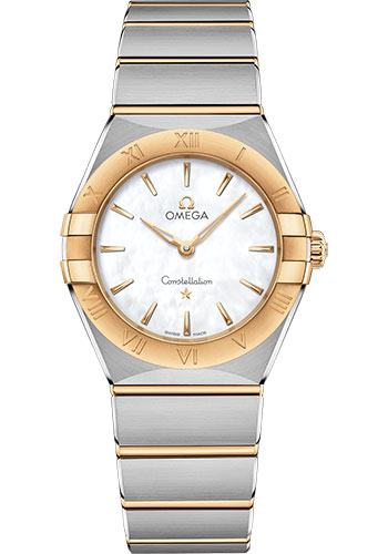 Omega Watches - Constellation Manhattan Quartz 28 mm - Steel and Yellow Gold - Style No: 131.20.28.60.05.002
