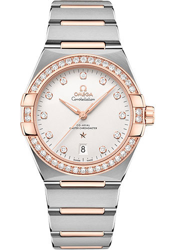 Omega Watches - Constellation Co-Axial 39 mm - Brushed Steel and Sedna Gold - Style No: 131.25.39.20.52.001