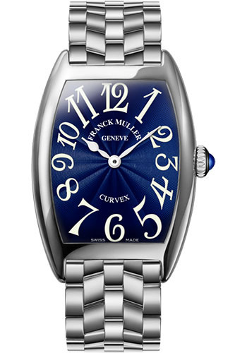 Franck Muller Watches - Cintre Curvex - Quartz - 25 mm Stainless Steel - Bracelet - Style No: 1752 QZ O AC Blue