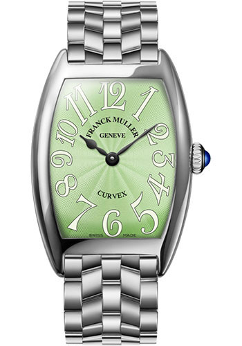 Franck Muller Watches - Cintre Curvex - Quartz - 25 mm Stainless Steel - Bracelet - Style No: 1752 QZ O AC Pastel Green