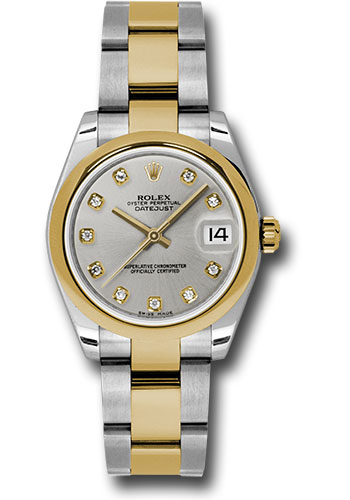 Rolex Watches - Datejust 31 Steel and Yellow Gold - Domed Bezel - Oyster - Style No: 178243 sdo