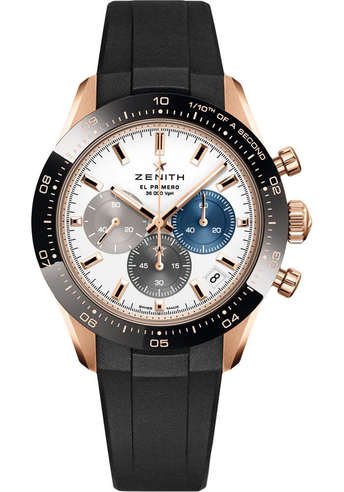 Zenith Watches - Chronomaster Sport Rose Gold - Rubber Strap - Style No: 18.3100.3600/69.R951