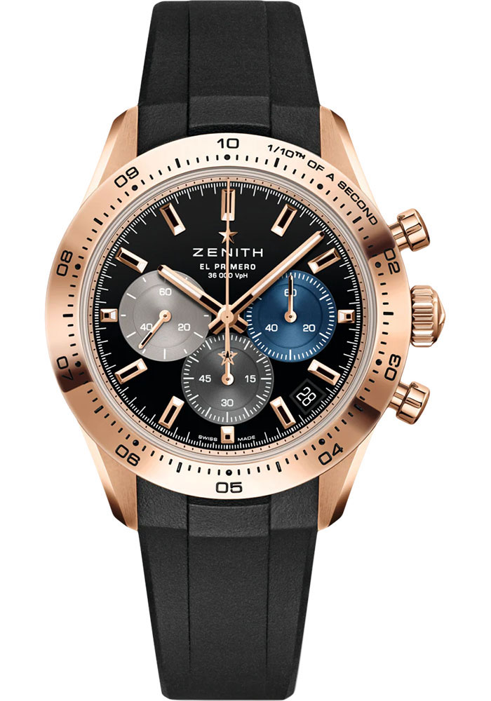 Zenith Watches - Chronomaster Sport Rose Gold - Rubber Strap - Style No: 18.3101.3600/21.R951