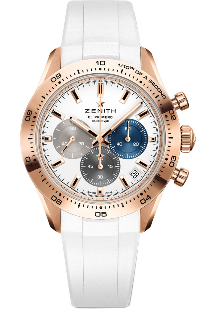 Zenith Watches - Chronomaster Sport Rose Gold - Rubber Strap - Style No: 18.3101.3600/69.R953