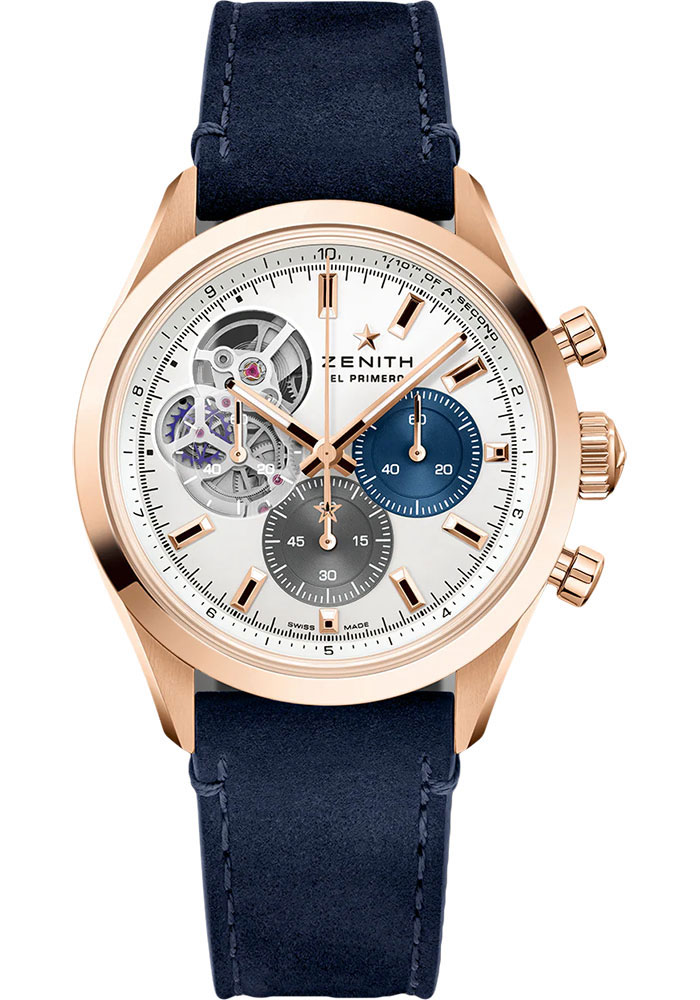 Zenith Watches - Chronomaster Open Rose Gold - Leather Strap - Style No: 18.3300.3604/69.C922