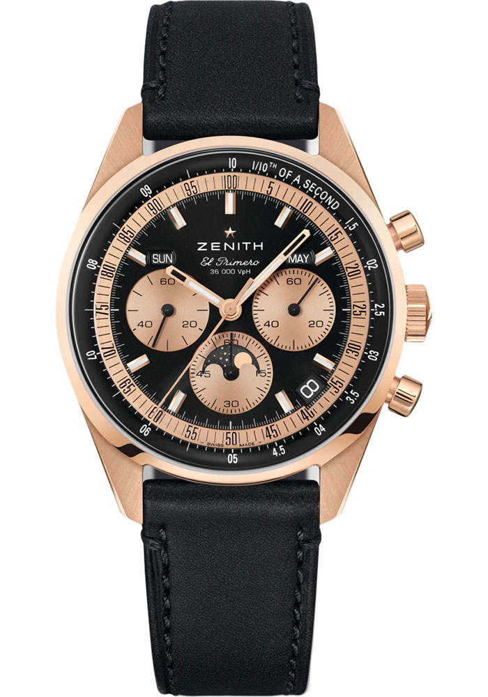 Zenith Watches - Chronomaster Original Rose Gold - Leather Strap - Style No: 18.3400.3610/21.C911