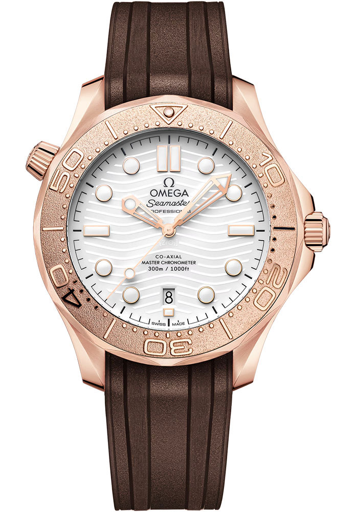 Omega Watches - Seamaster Diver 300M Co-Axial Master 42 mm - Sedna Gold - Style No: 210.52.42.20.04.001
