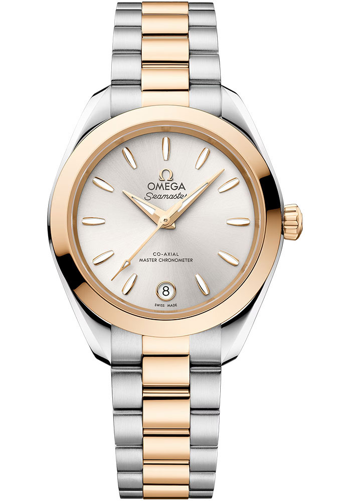 Omega Watches - Seamaster Aqua Terra 150M Co-Axial Master 30 mm - Steel and Moonshine Gold - Style No: 220.20.30.20.02.001