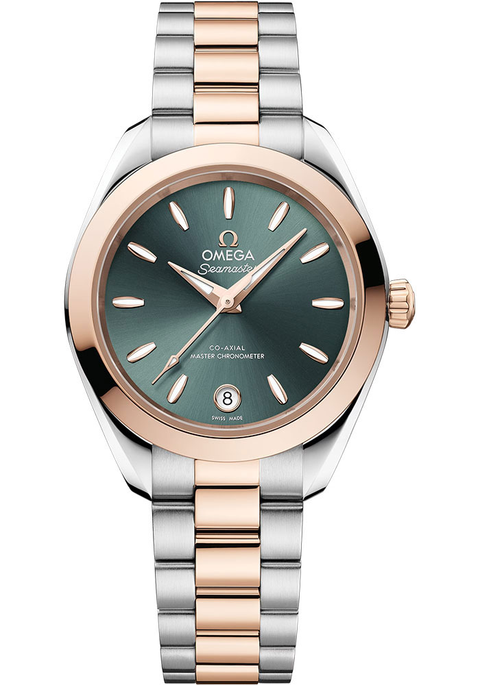 Omega Watches - Seamaster Aqua Terra 150M Master Co-Axial 30 mm - Steel and Sedna Gold - Style No: 220.20.30.20.10.002