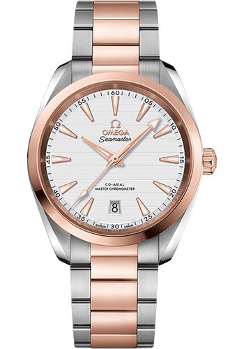 Omega Watches - Seamaster Aqua Terra 150M Master Co-Axial 38 mm - Steel and Sedna Gold - Style No: 220.20.38.20.02.001