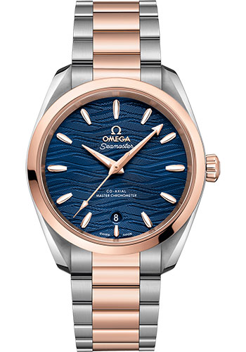 Omega Watches - Seamaster Aqua Terra 150M Co-Axial Master 38 mm - Steel And Sedna Gold - Style No: 220.20.38.20.03.001