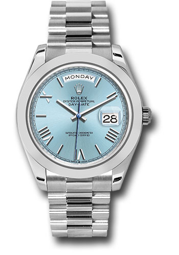 Rolex Watches - Day-Date 40 Platinum - Smooth Bezel - Style No: 228206 ibrp