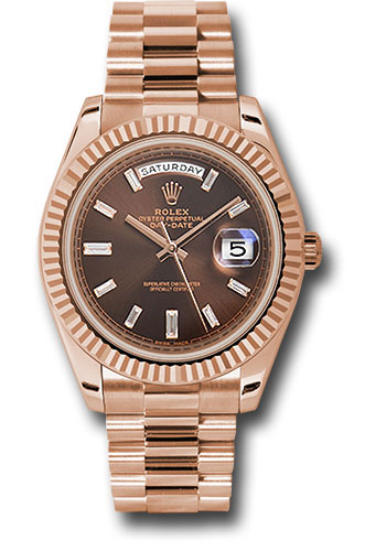 rolex day date 40 rose gold sundust dial