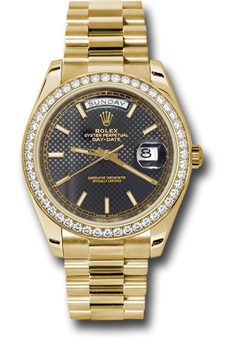 Rolex Watches - Day-Date 40 Yellow Gold - Diamond Bezel - Style No: 228348RBR bkdmip