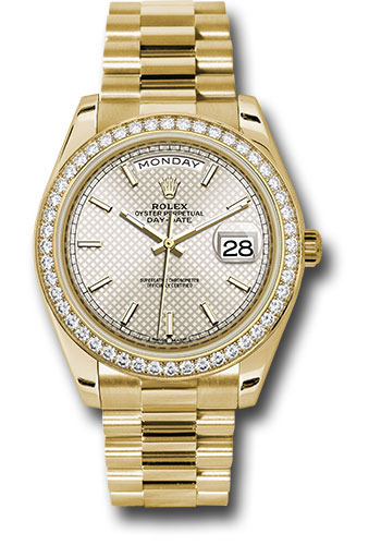 Rolex Watches - Day-Date 40 Yellow Gold - Diamond Bezel - Style No: 228348RBR sdmip
