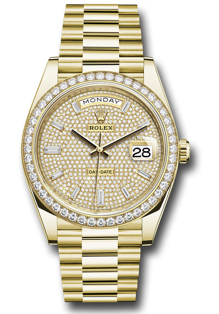 Rolex Watches - Day-Date 40 Yellow Gold - Diamond Bezel - Style No: 228348rbr dpbdp