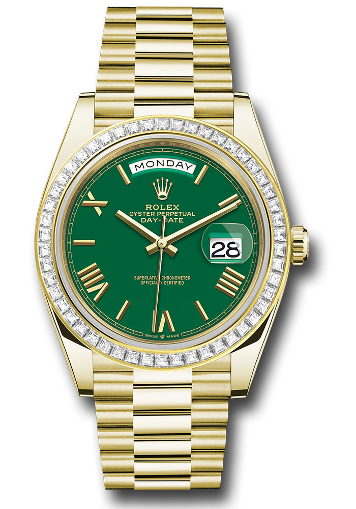 Rolex Watches - Day-Date 40 Yellow Gold - Diamond Bezel - Style No: 228398tbr grrp