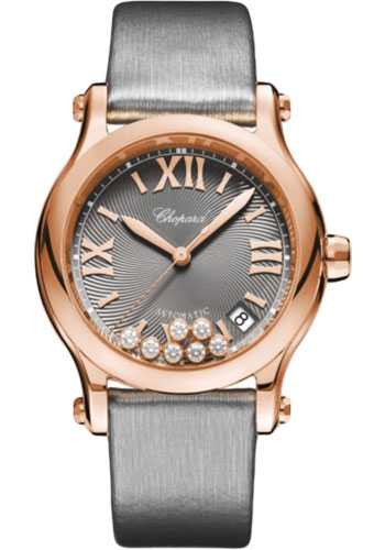Chopard Watches - Happy Sport Round - 36mm - Rose Gold - Style No: 274808-5012