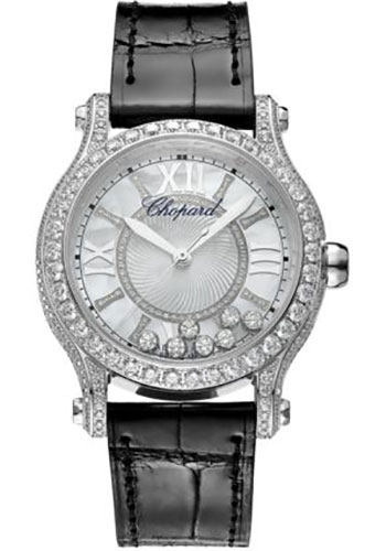Chopard Watches - Happy Sport Round - 36mm - White Gold - Style No: 274891-1008