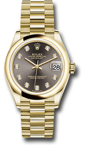 Rolex Watches - Datejust 31 Yellow Gold - Domed Bezel - President - Style No: 278248 dkgdp