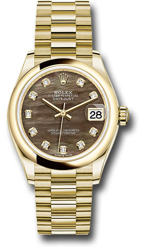 Rolex Watches - Datejust 31 Yellow Gold - Domed Bezel - President - Style No: 278248 dkmdp
