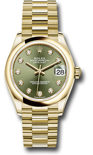 Rolex Watches - Datejust 31 Yellow Gold - Domed Bezel - President - Style No: 278248 ogdp