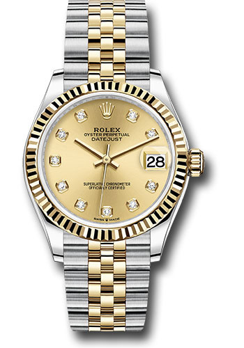 Rolex Watches - Datejust 31 Steel and Yellow Gold - Fluted Bezel - Jubilee - Style No: 278273 chdj