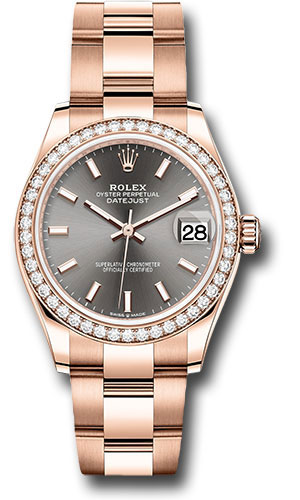 Rolex Watches - Datejust 31 Everose Gold - 46 Dia Bezel - Oyster - Style No: 278285RBR dkrhio