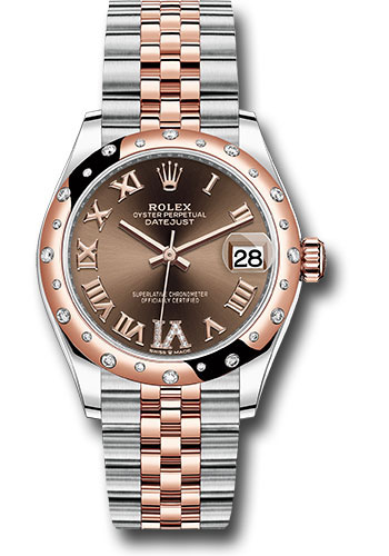 Rolex Watches - Datejust 31 Steel and Everose Gold - 24 Dia Bezel - Jubilee - Style No: 278341RBR chodr6j