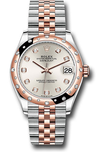 Rolex Watches - Datejust 31 Steel and Everose Gold - 24 Dia Bezel - Jubilee - Style No: 278341RBR sdj