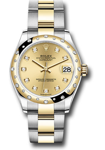 Rolex Watches - Datejust 31 Steel and Yellow Gold - 24 Dia Bezel - Oyster - Style No: 278343 chdo
