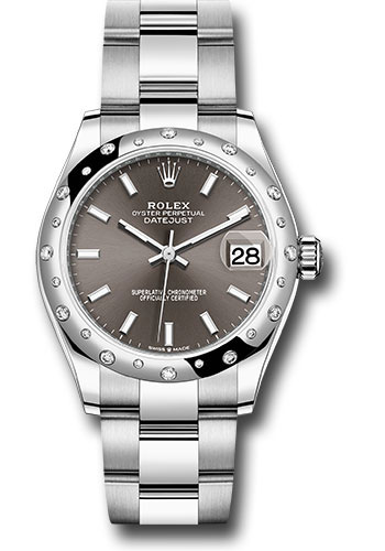 Rolex Watches - Datejust 31 Steel and White Gold - Domed 24 Dia Bezel - Oyster - Style No: 278344RBR dkgio