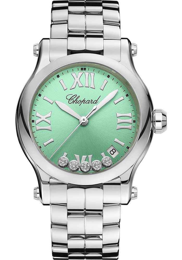 Chopard Watches - Happy Sport Round - 36mm - Stainless Steel - Style No: 278582-3011