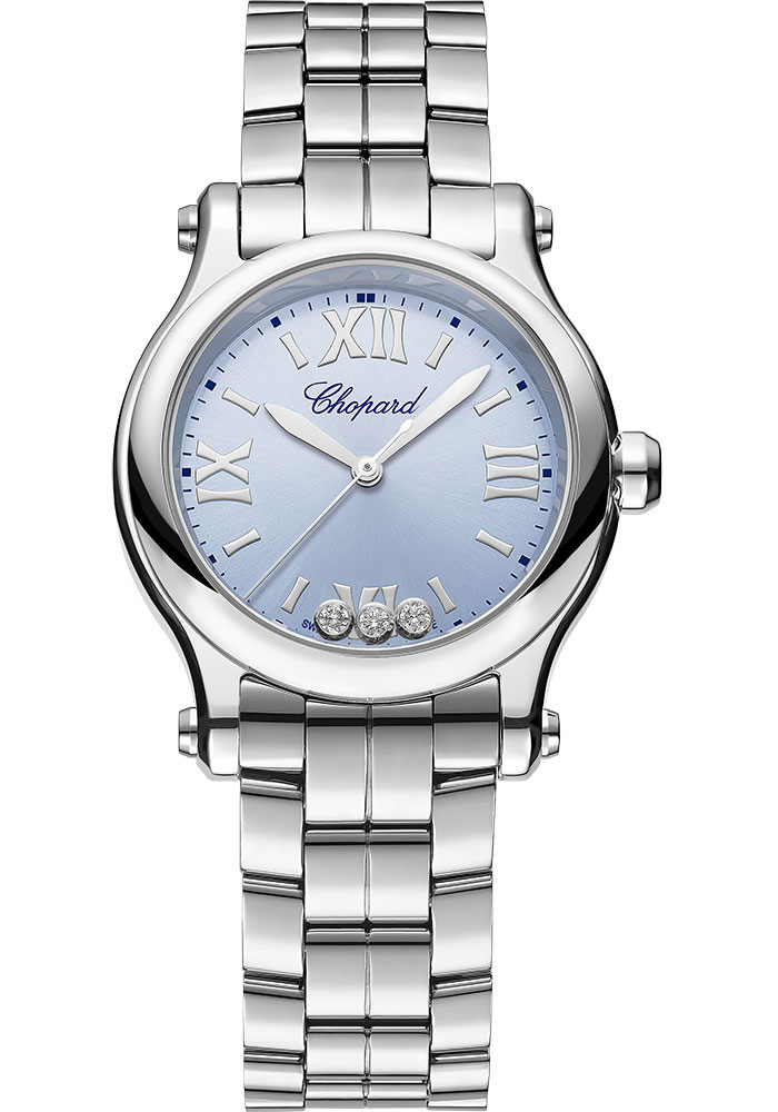 Chopard Watches - Happy Sport Round - 30mm - Stainless Steel - Style No: 278590-3010