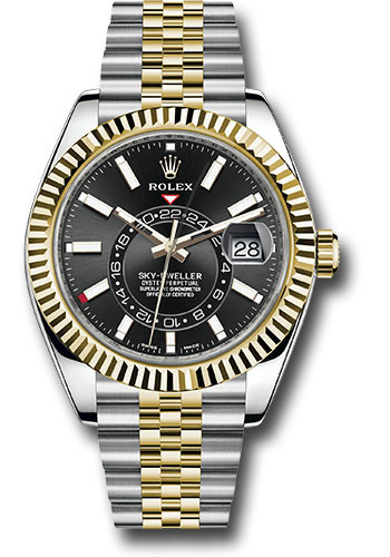 Rolex Watches - Sky-Dweller Stainless Steel and Yellow Gold - Jubilee Bracelet - Style No: 326933 bkij