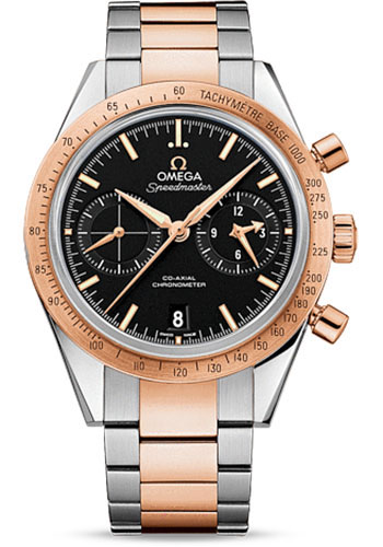 Omega Watches - Speedmaster 57 Omega Co-Axial Chronograph 41.5 mm - Steel And Red Gold - Style No: 331.20.42.51.01.002