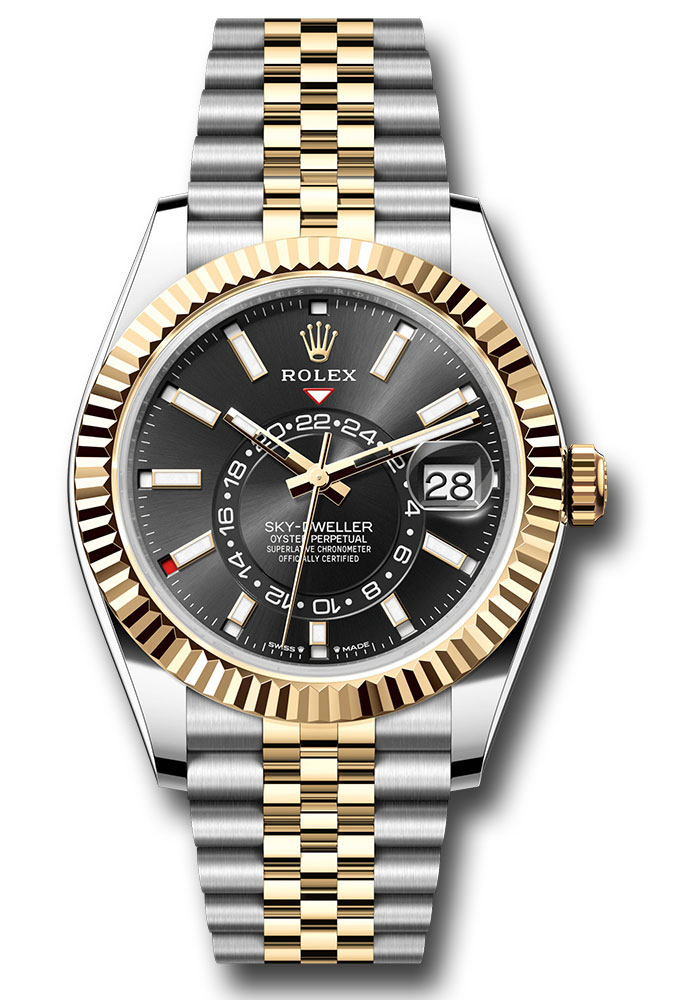 Rolex Watches - Sky-Dweller Stainless Steel and Yellow Gold - Jubilee Bracelet - Style No: 336933 bkij
