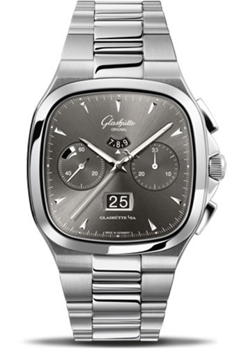 Glashutte Original Watches - Seventies Chronograph Panorama Date Bracelet - Style No: 1-37-02-01-02-70