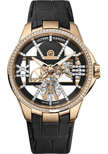 Ulysse Nardin Watches - Blast 42mm - Rose Gold - Leather Strap - Style No: 3716-260B/02