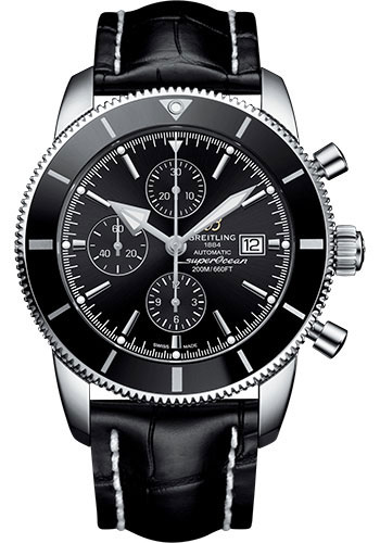 Breitling Watches - Superocean Heritage Chronograph 46mm - Stainless Steel - Croco Strap - Tang - Style No: A1331212/BF78/760P/A20BA.1