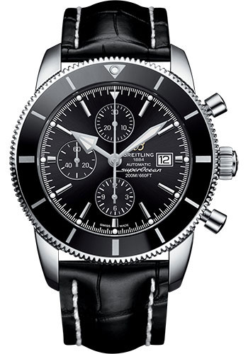 Breitling Watches - Superocean Heritage Chronograph 46mm - Stainless Steel - Croco Strap - Deployant - Style No: A1331212/BF78/761P/A20D.1