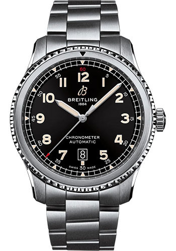 Breitling Watches - Aviator 8 Automatic 41 Stainless Steel - Metal Bracelet - Style No: A17315101B1A1