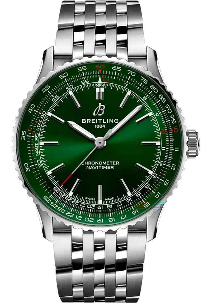 Breitling Watches - Navitimer Automatic 41mm - Stainless Steel - Metal Bracelet - Style No: A17329371L1A1