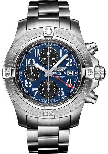 Breitling Watches - Avenger Chronograph GMT 45 Stainless Steel - Metal Bracelet - Style No: A24315101C1A1