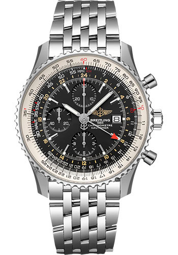 Breitling Navitimer Chronograph GMT 46 (SS|Metal Bracelet)