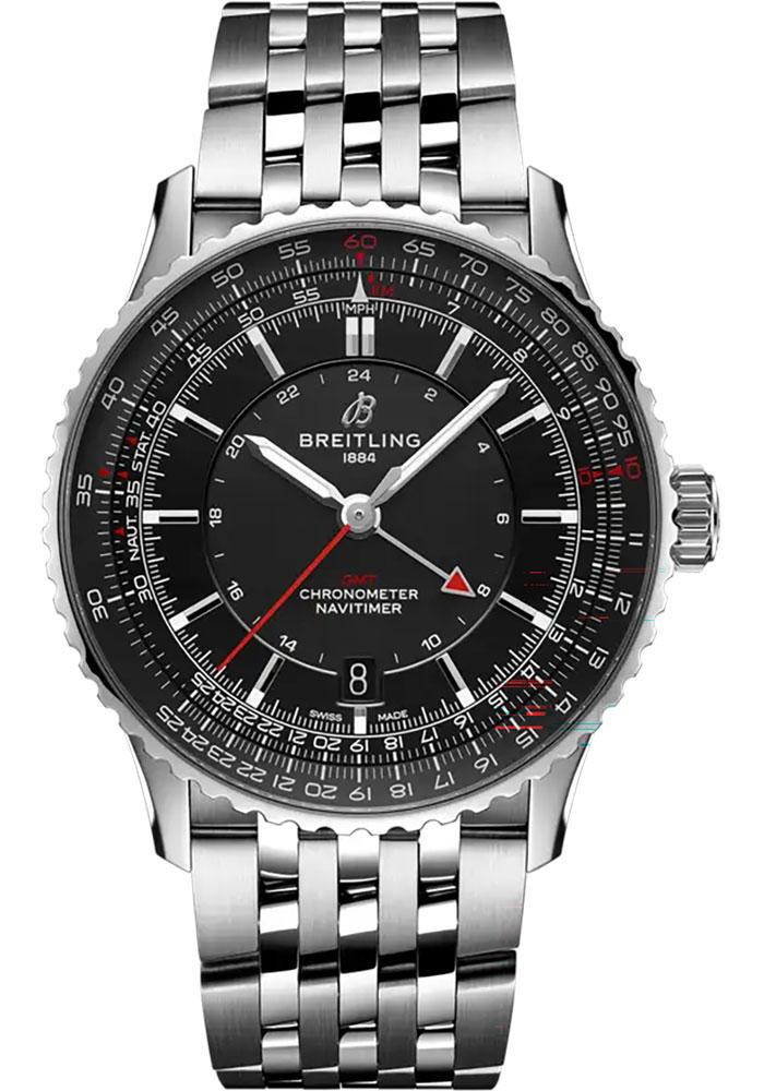 Breitling Watches - Navitimer Automatic GMT Stainless Steel - Metal Bracelet - Style No: A32310251B1A1