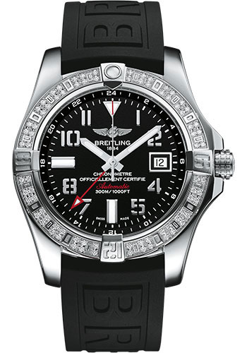 Breitling Watches - Avenger II GMT Stainless Steel - Rubber Strap - Folding Buckle - Style No: A3239053/BC34/153S/A20D.2