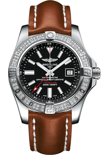 Breitling Watches - Avenger II GMT Stainless Steel - Leather Strap - Tang Buckle - Style No: A3239053/BC35/433X/A20BA.1